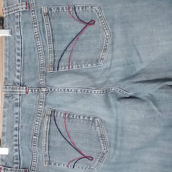 Venezia Straight Leg Red/Blue Thread Back Pocket Design Size 18 Average - Picture 8 of 8